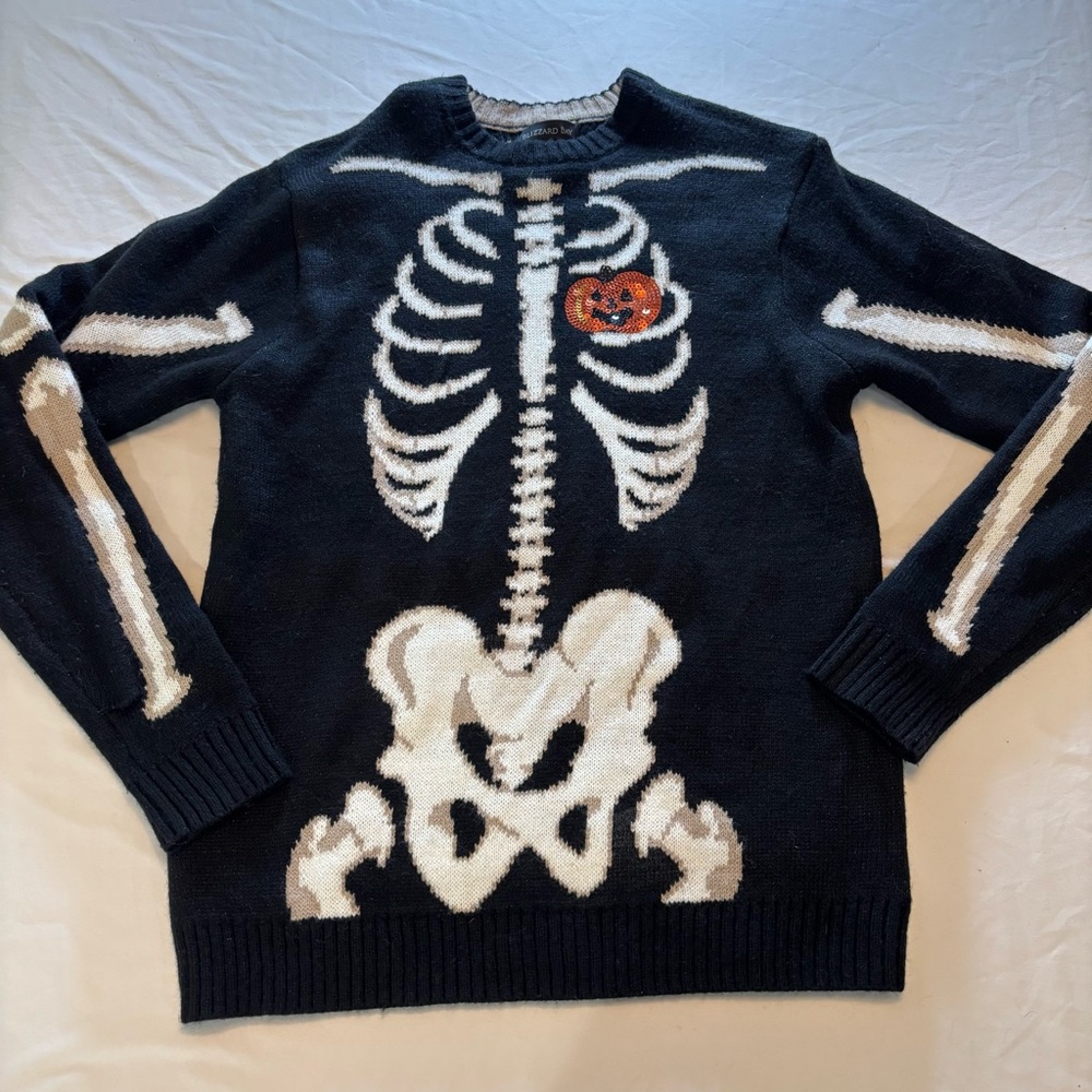 Halloween Skeleton Crewneck Sweater